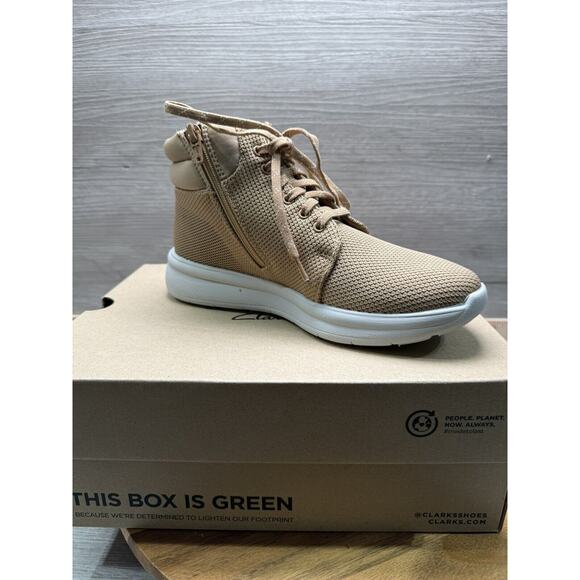 CLOUDSTEPPERS by Clarks Washable Knit Boots Ezera Tie Sand Womens 5 main image 9